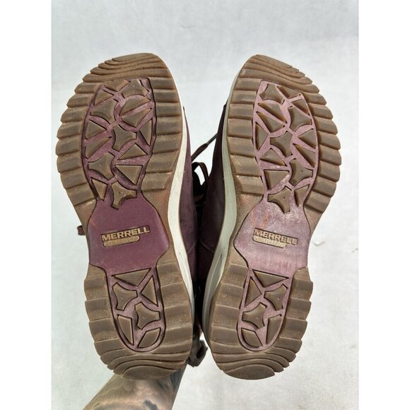 Merrell Eventyr Bluff Waterproof Burgundy Hiking Boots Women’s 8.5 - Picture 8 of 8